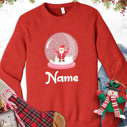 Christmas Snow Globe Colored Edition Personalized Version 2 Sweatshirt - Brooke & Belle