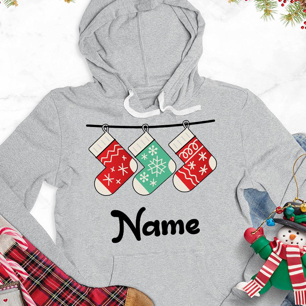 Christmas Socks Colored Edition Personalized Version 1 Hoodie - Brooke & Belle