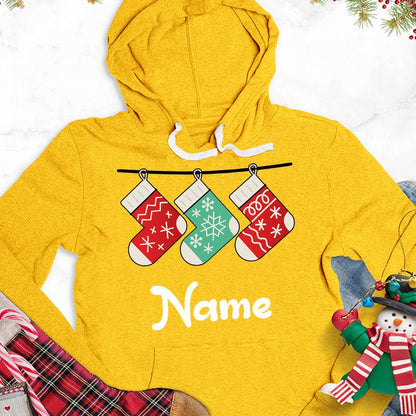 Christmas Socks Colored Edition Personalized Version 1 Hoodie - Brooke & Belle