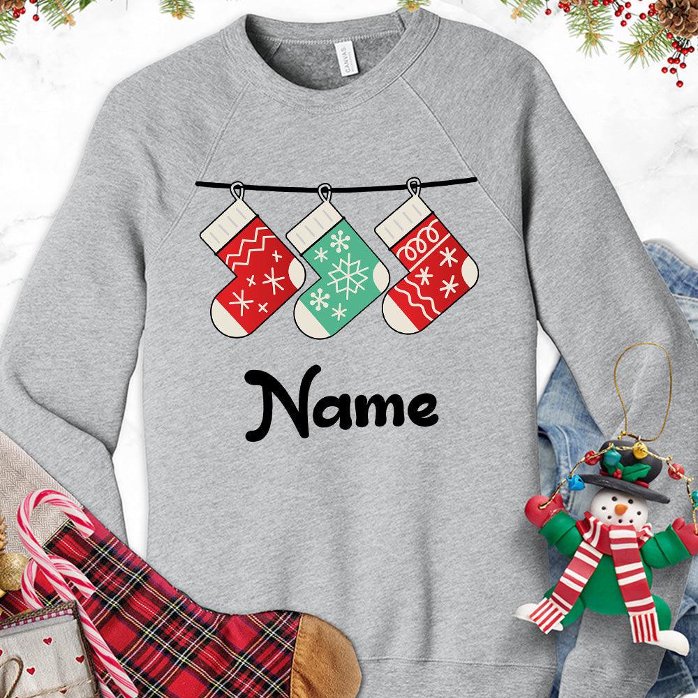 Christmas Socks Colored Edition Personalized Version 1 Sweatshirt - Brooke & Belle