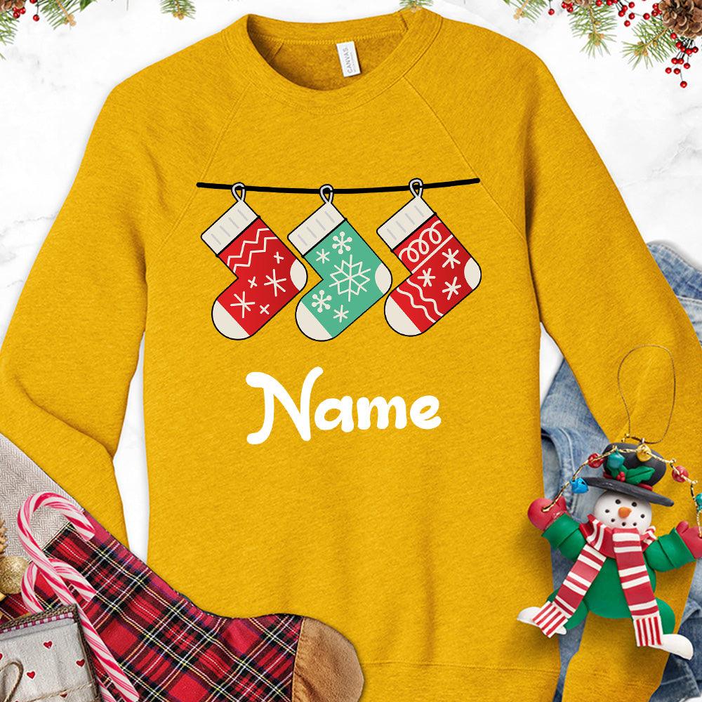 Christmas Socks Colored Edition Personalized Version 1 Sweatshirt - Brooke & Belle