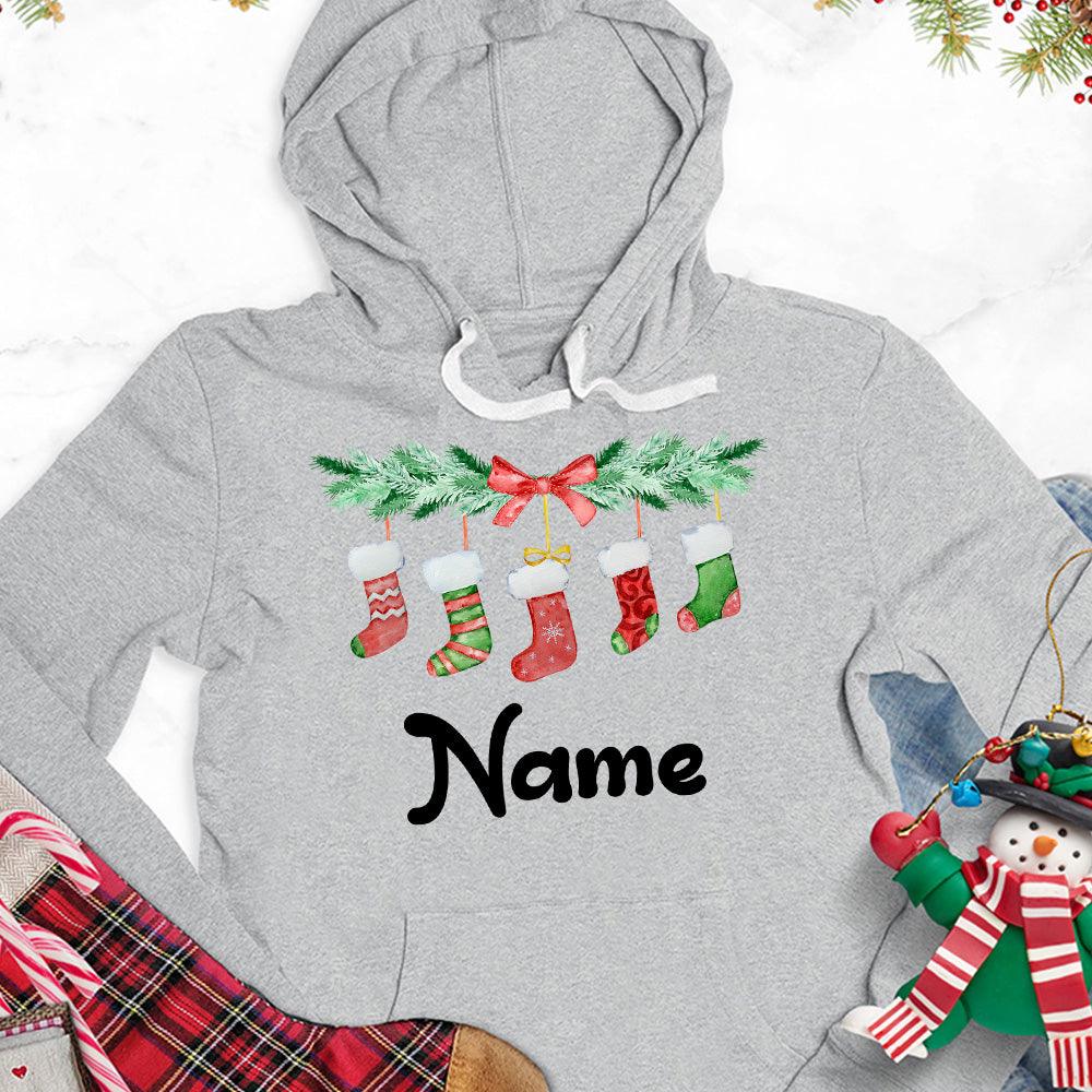 Christmas Socks Colored Edition Personalized Version 2 Hoodie - Brooke & Belle