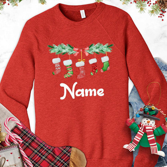 Christmas Socks Colored Edition Personalized Version 2 Sweatshirt - Brooke & Belle