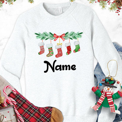 Christmas Socks Colored Edition Personalized Version 2 Sweatshirt - Brooke & Belle