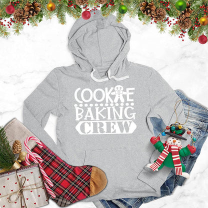 Cookie Baking Crew Hoodie Athletic Heather - Festive Cookie Baking Crew design on a cozy hoodie with skeleton chef graphic