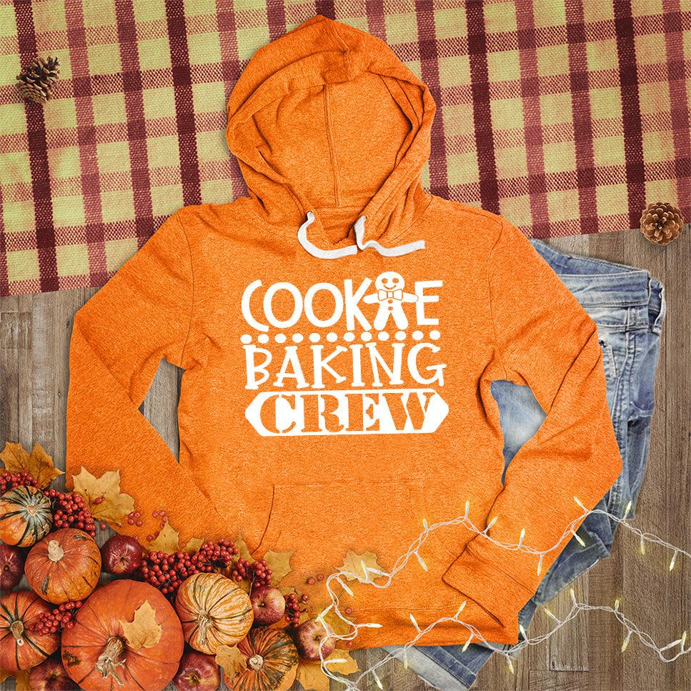 Cookie Baking Crew Hoodie Orange - Festive Cookie Baking Crew design on a cozy hoodie with skeleton chef graphic
