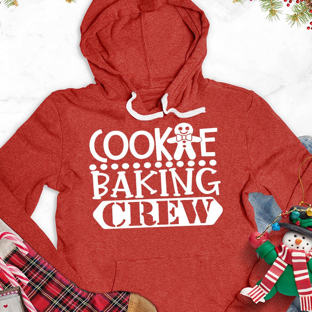 Cookie Baking Crew Hoodie Red - Festive Cookie Baking Crew design on a cozy hoodie with skeleton chef graphic