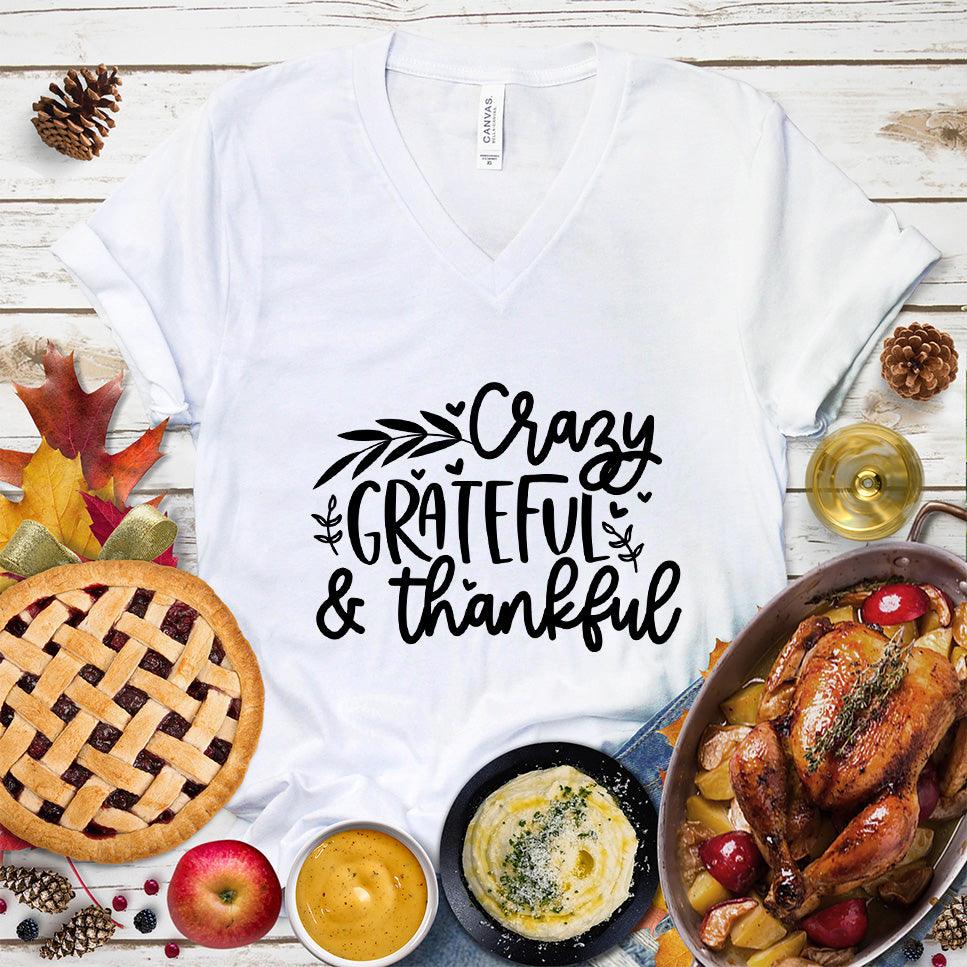 Crazy Grateful & Thankful V-Neck - Brooke & Belle