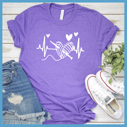 Crochet Heartbeat Line T-Shirt