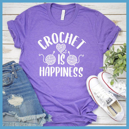 Crochet Is Happiness T-Shirt - Brooke & Belle