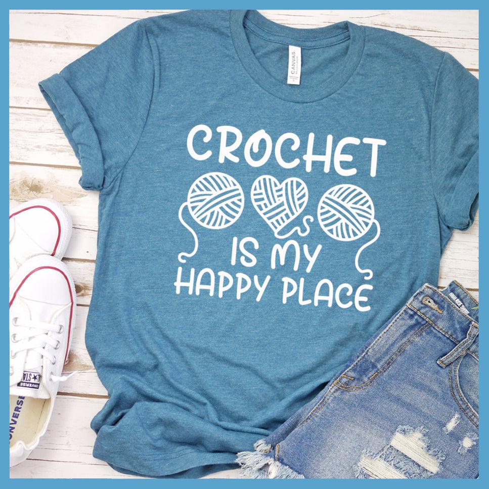 Crochet Is My Happy Place T-Shirt - Brooke & Belle