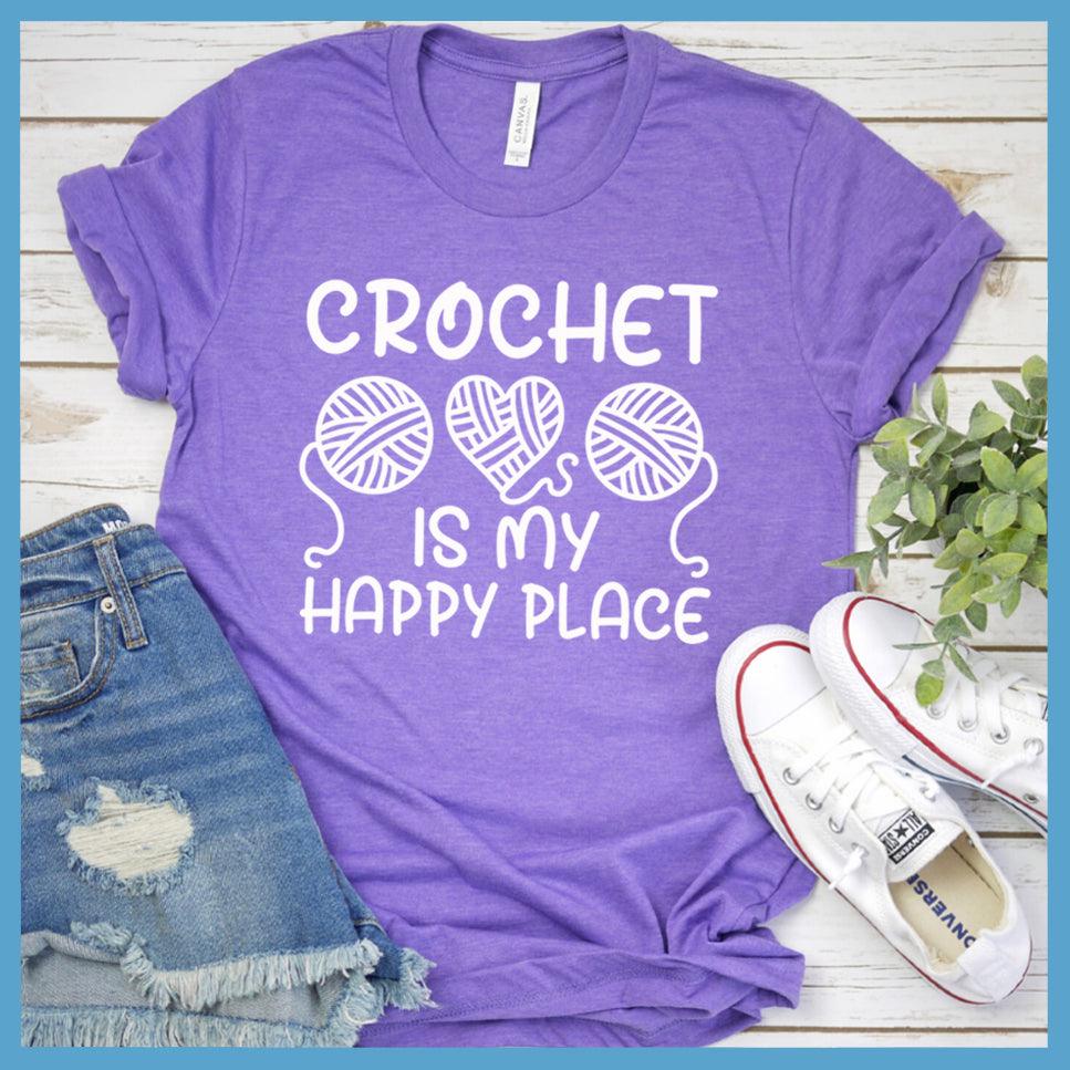 Crochet Is My Happy Place T-Shirt - Brooke & Belle