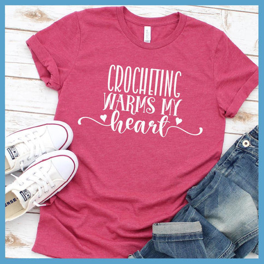 Crocheting Warms My Heart Version 2 T-Shirt - Brooke & Belle