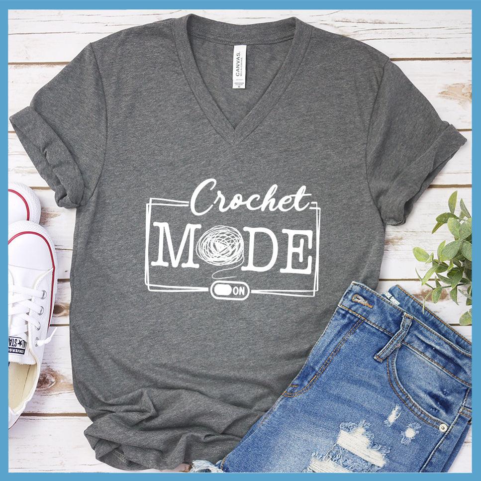 Crochet Mode On V-Neck - Yarn Mode Edition - Brooke & Belle