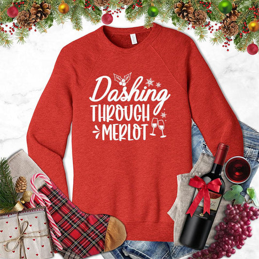 Dashing Through Merlot Sweatshirt - Brooke & Belle