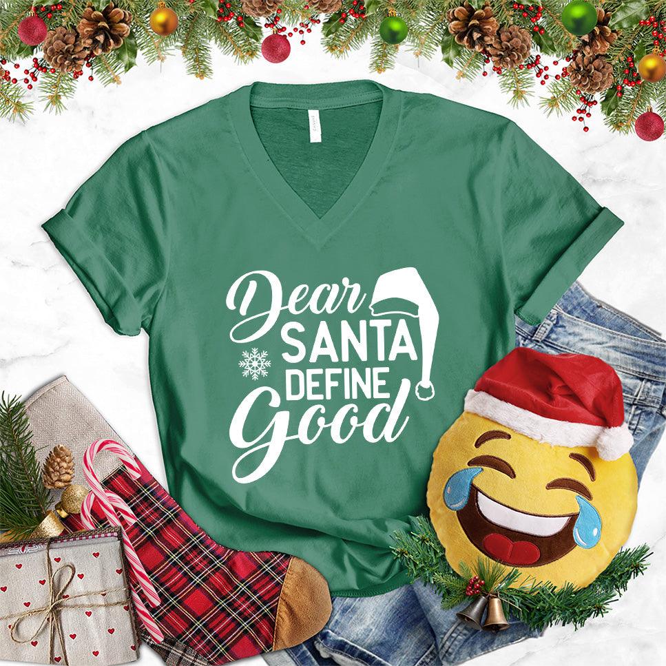 Dear Santa Define Good V-Neck - Brooke & Belle