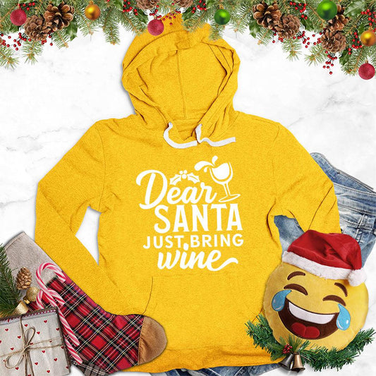 Dear Santa Just Bring Wine Hoodie - Brooke & Belle