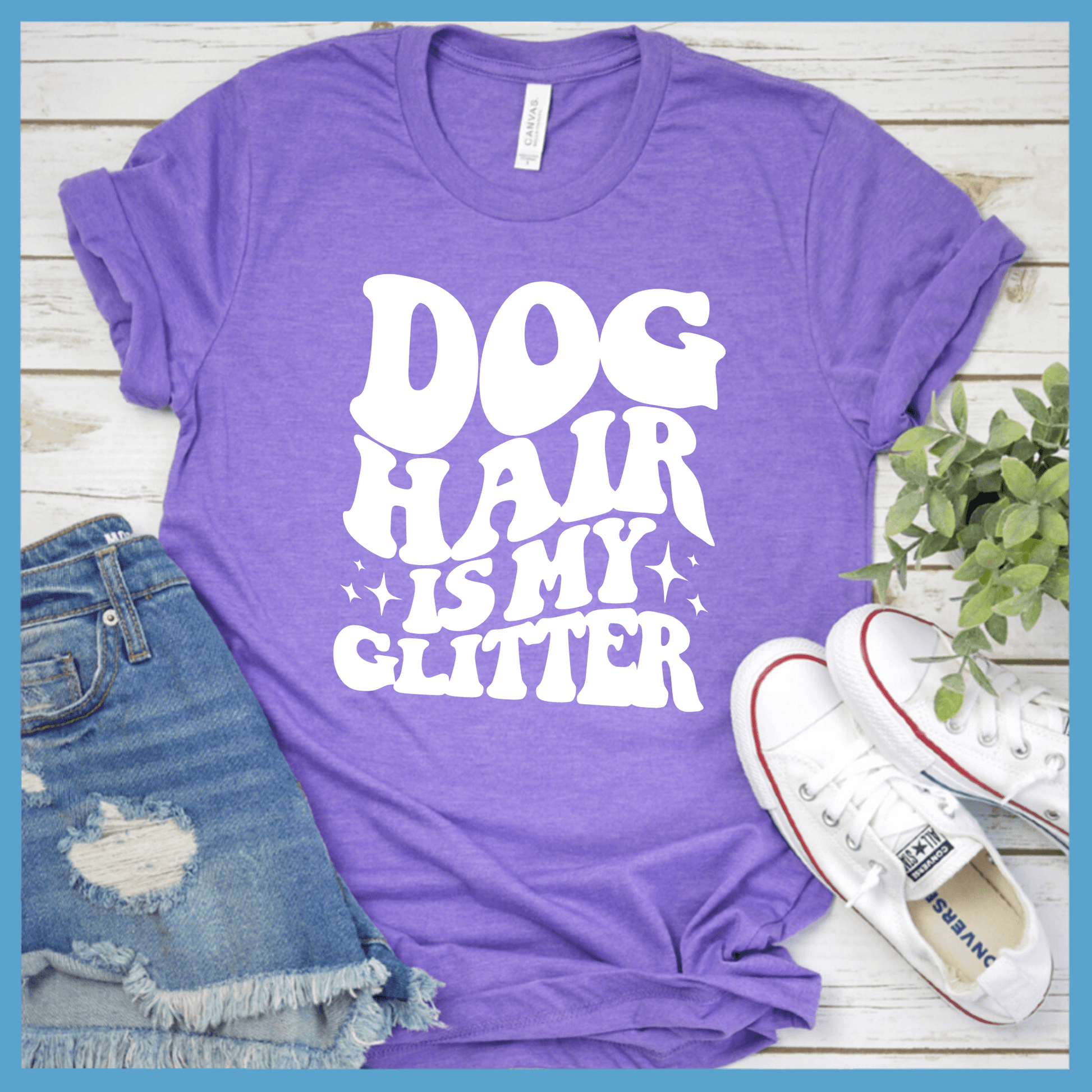 Dog Hair Is My Glitter Wavy Version T-Shirt - Brooke & Belle