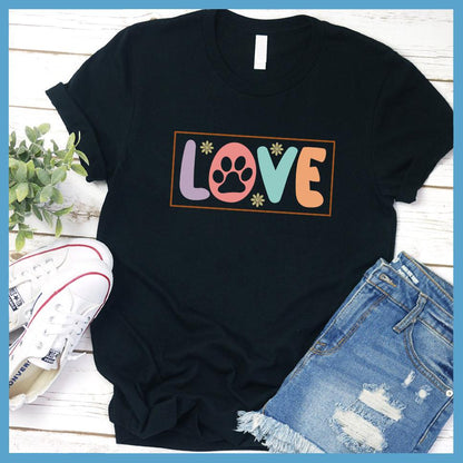 Dog Love Colored Print Version 3 T-Shirt - Brooke & Belle