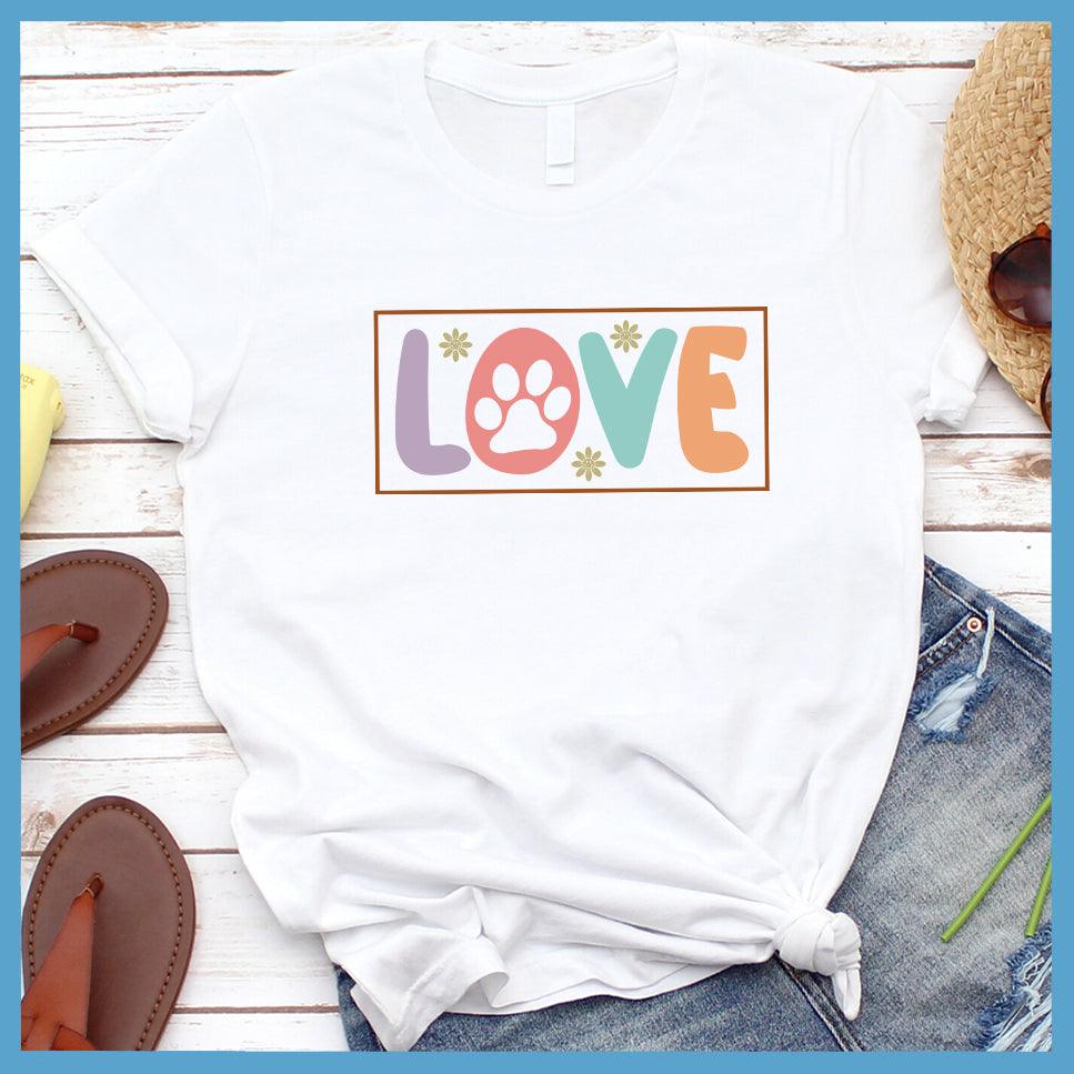 Dog Love Colored Print Version 3 T-Shirt