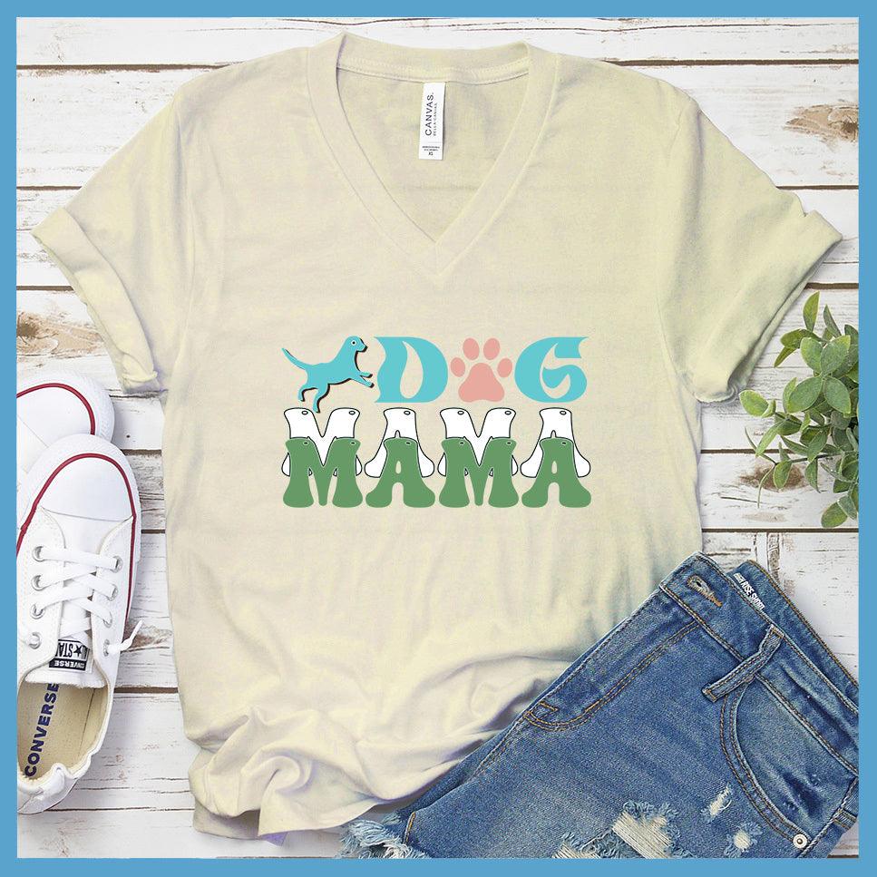 Dog Mama Colored Print Version 2 V-Neck - Brooke & Belle