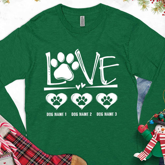 Dog Love Version 1 Personalized Long Sleeves - Brooke & Belle