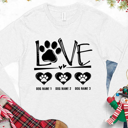 Dog Love Version 1 Personalized Long Sleeves - Brooke & Belle
