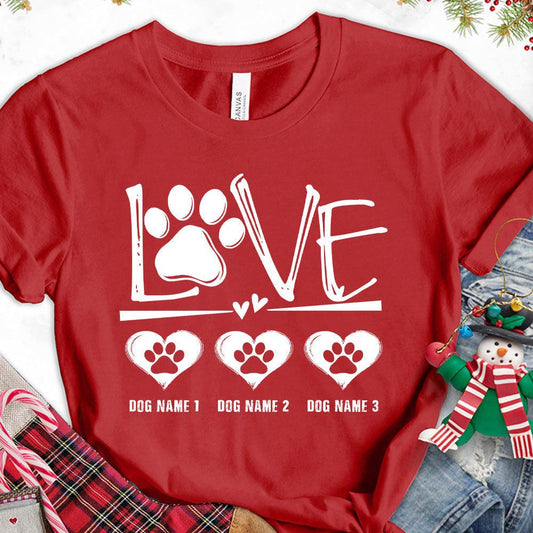 Dog Love Version 1 Personalized T-Shirt - Brooke & Belle