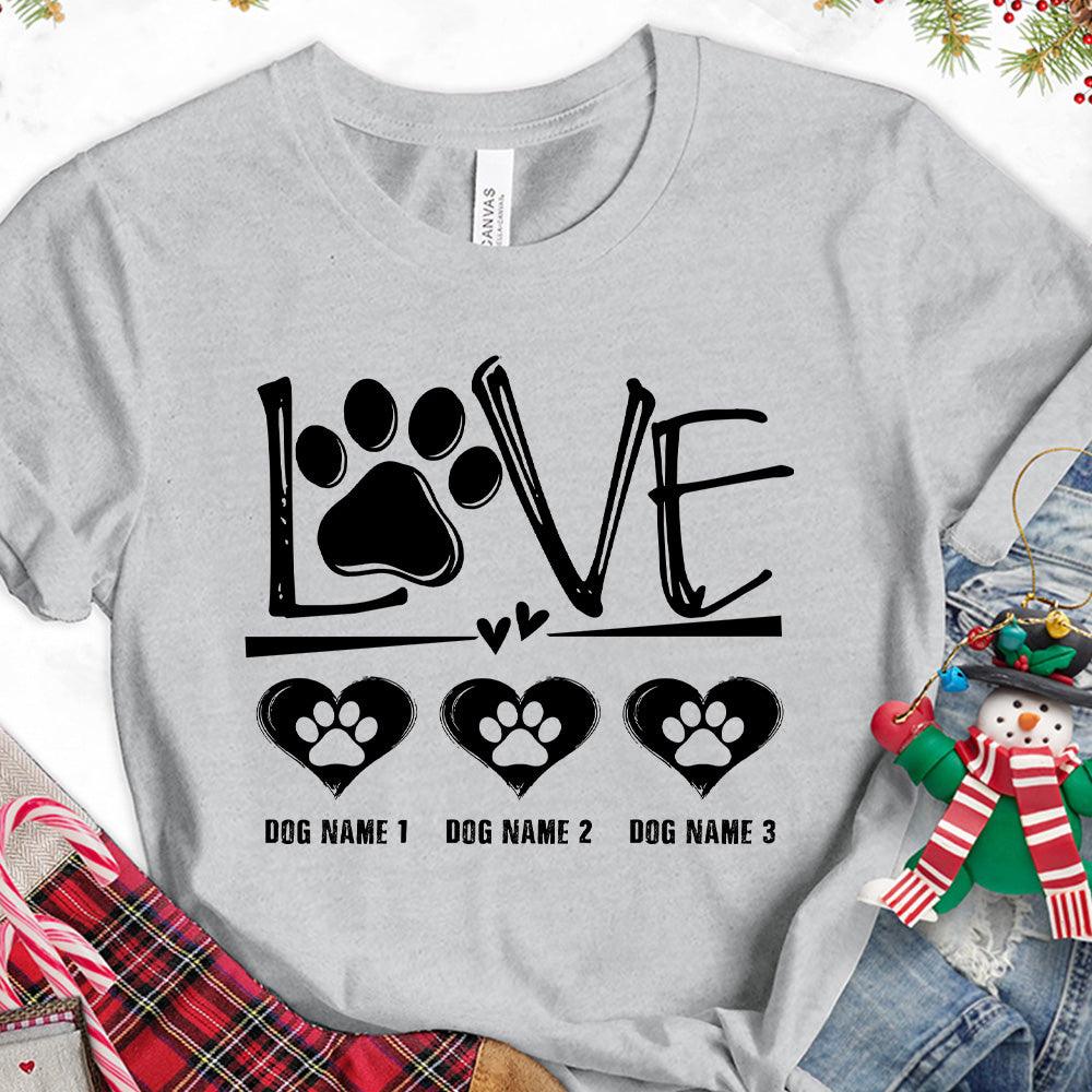 Dog Love Version 1 Personalized T-Shirt - Brooke & Belle