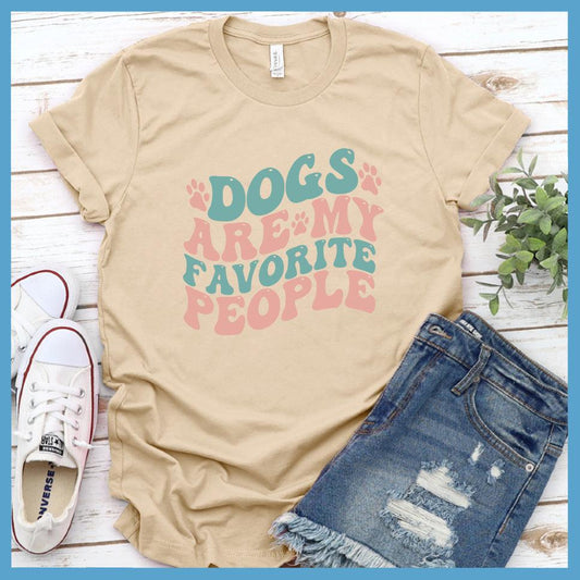 Dogs Are My Favorite People Colored Print T-Shirt - Brooke & Belle