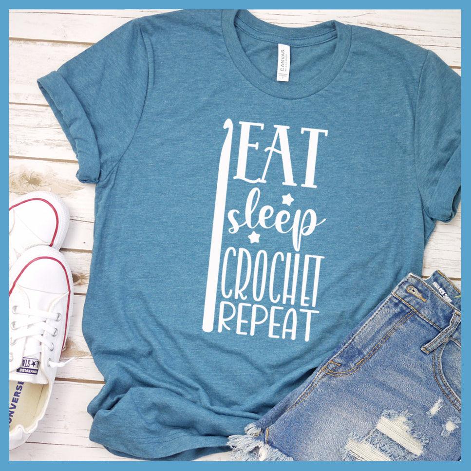 Eat Sleep Crochet Repeat T-Shirt - Brooke & Belle