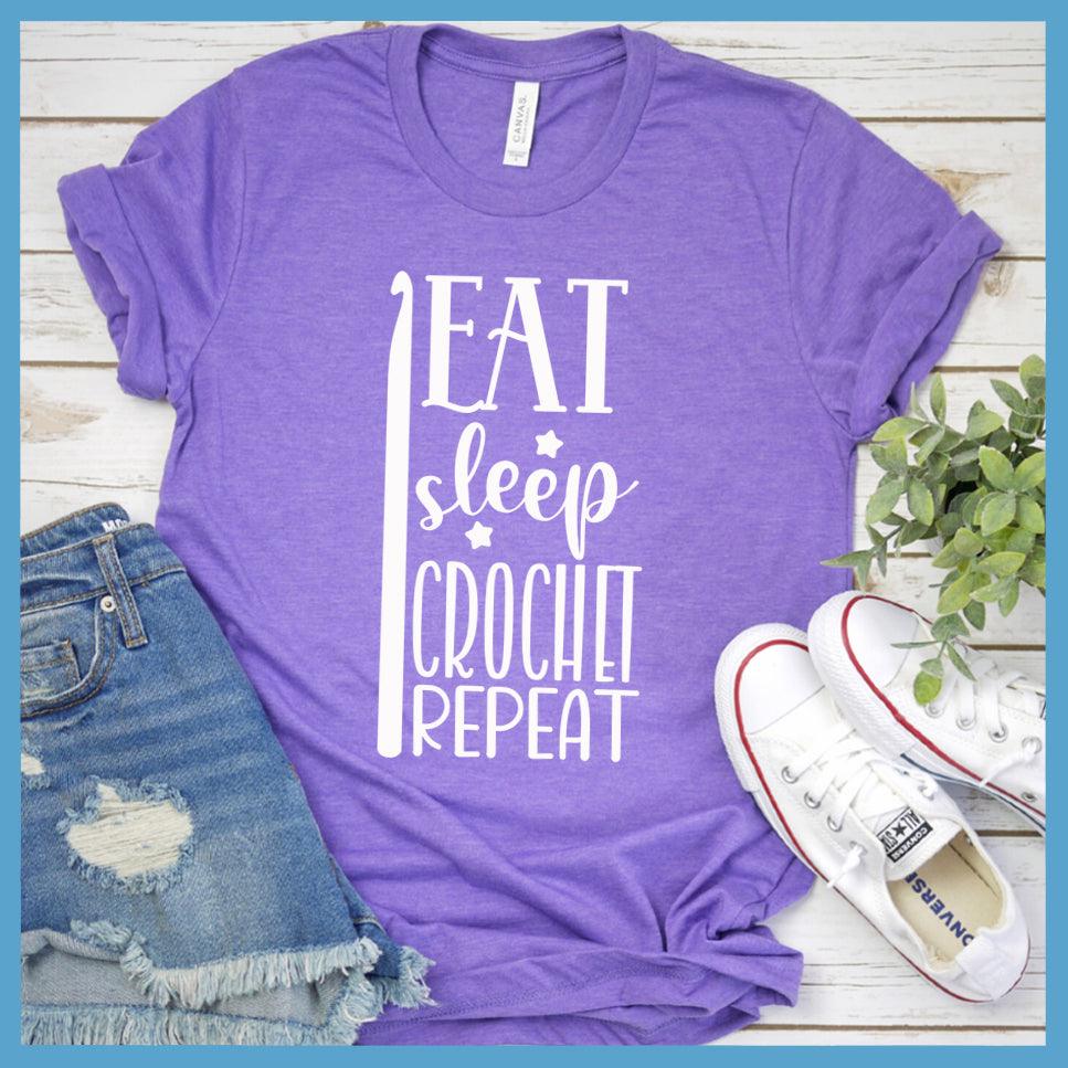 Eat Sleep Crochet Repeat T-Shirt - Brooke & Belle