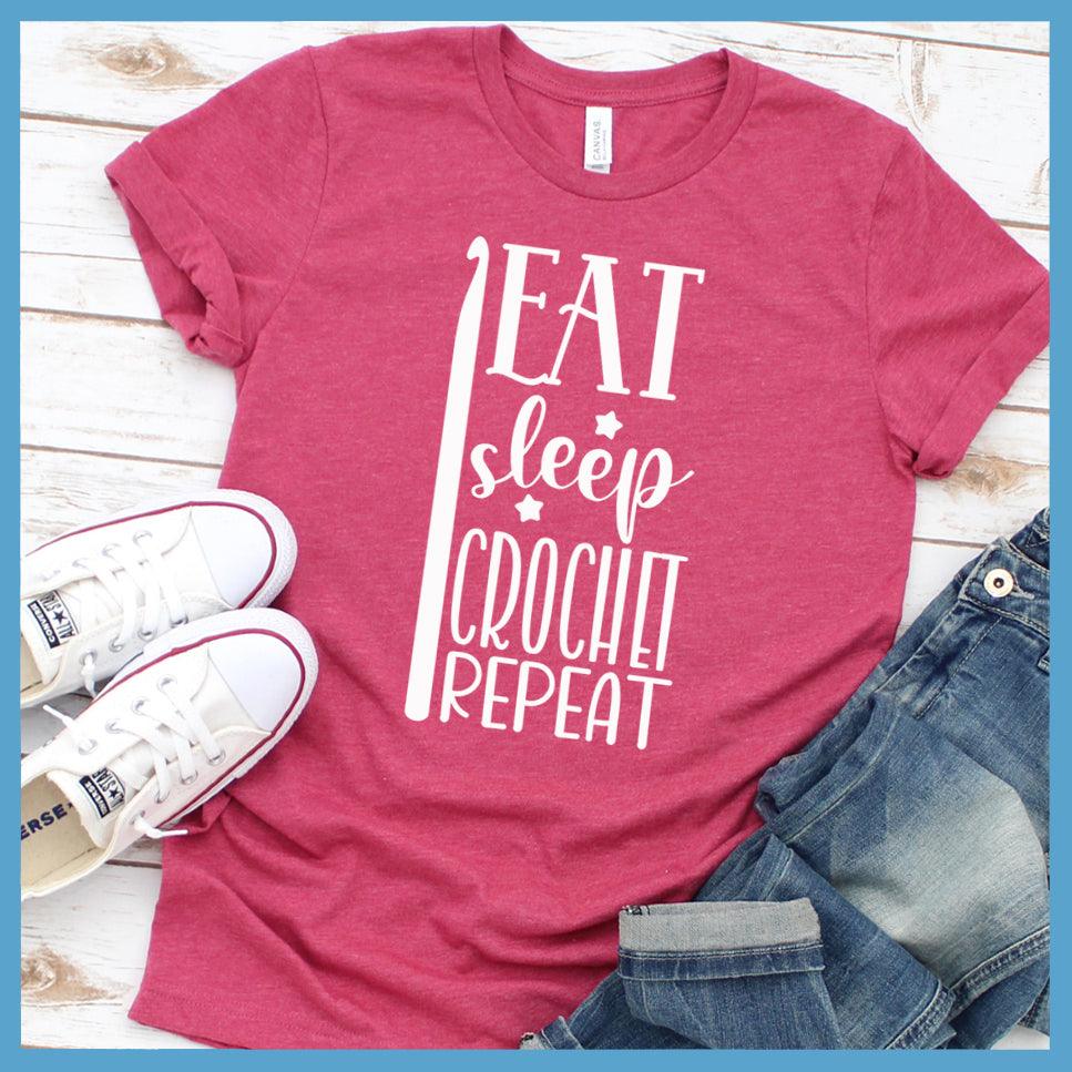 Eat Sleep Crochet Repeat T-Shirt - Brooke & Belle