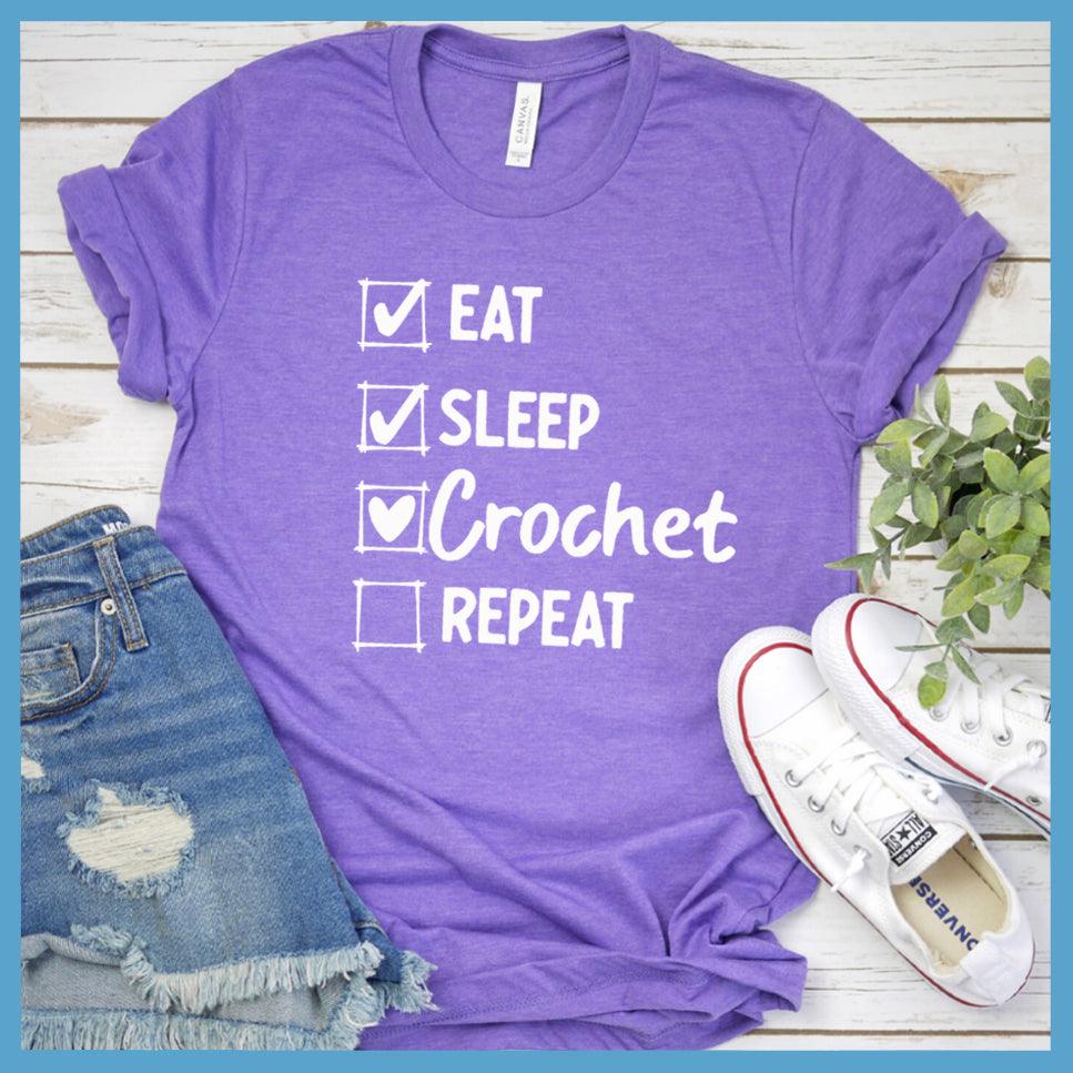 Eat Sleep Crochet Repeat Version 2 T-Shirt - Brooke & Belle