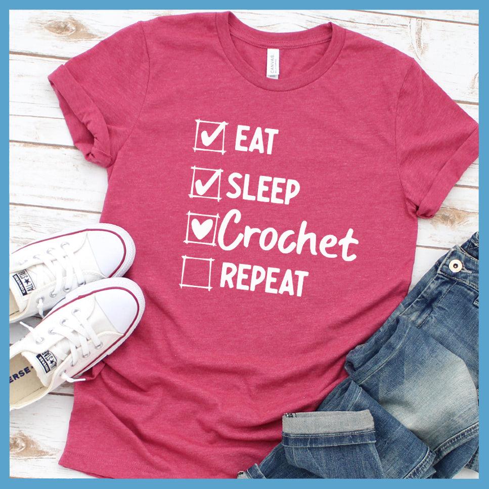 Eat Sleep Crochet Repeat Version 2 T-Shirt - Brooke & Belle