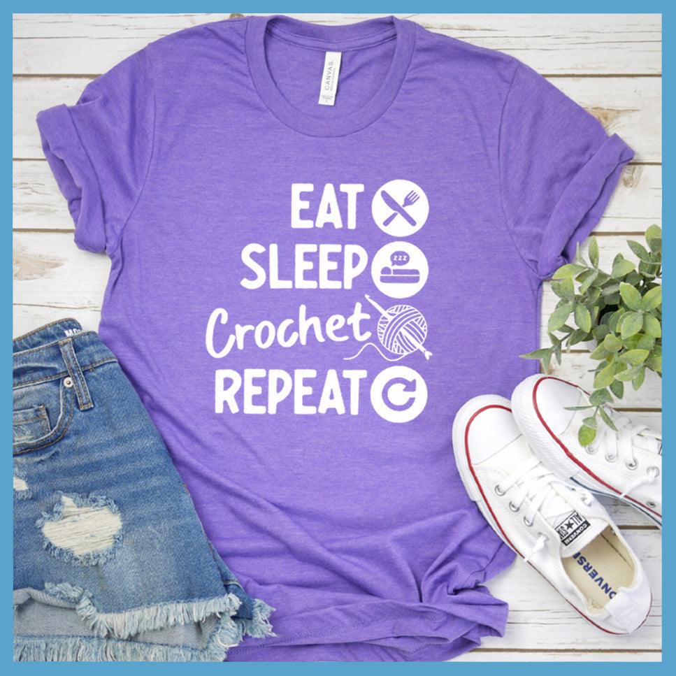 Eat Sleep Crochet Repeat Version 3 T-Shirt
