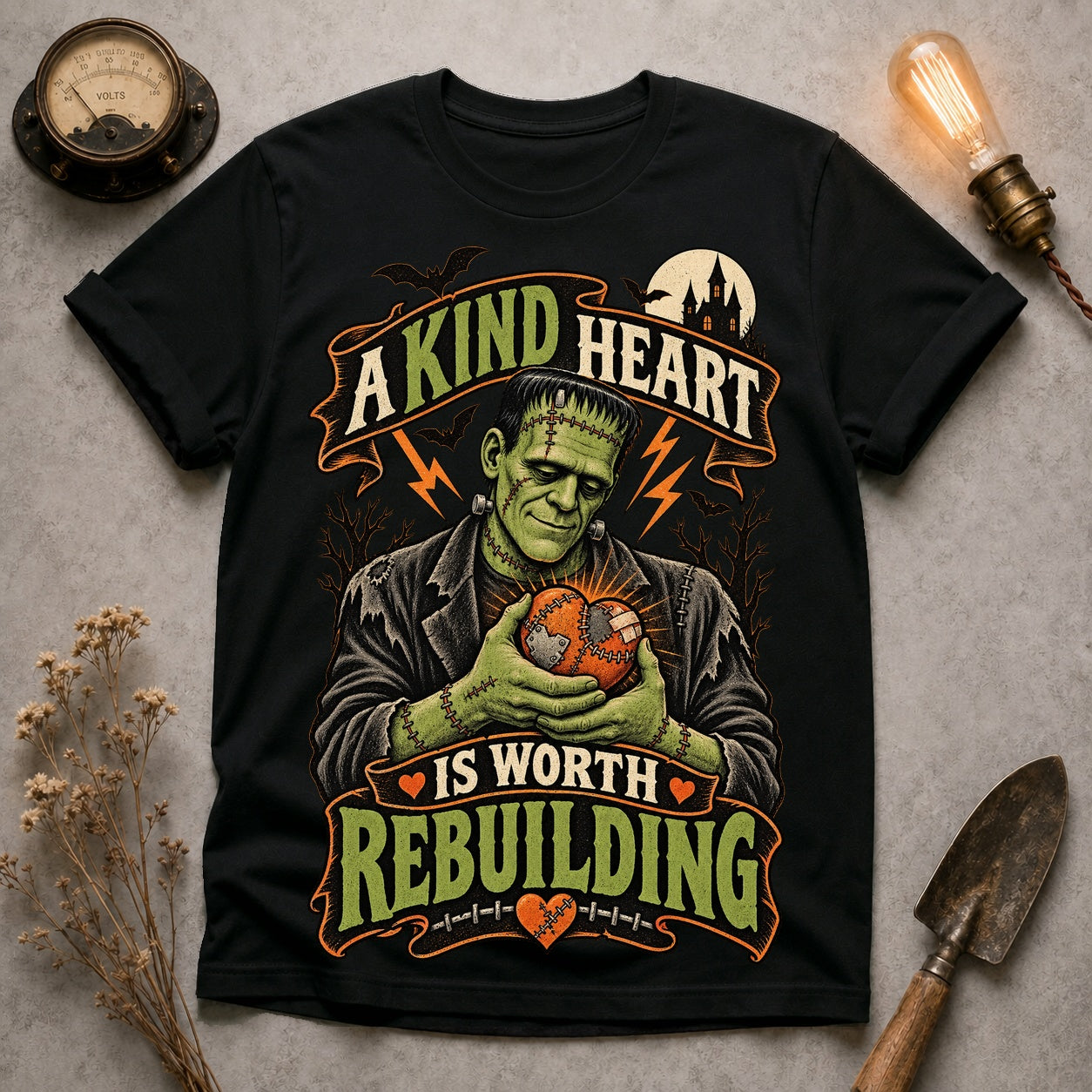 Worth Rebuilding T-shirt - Black - Brooke & Belle