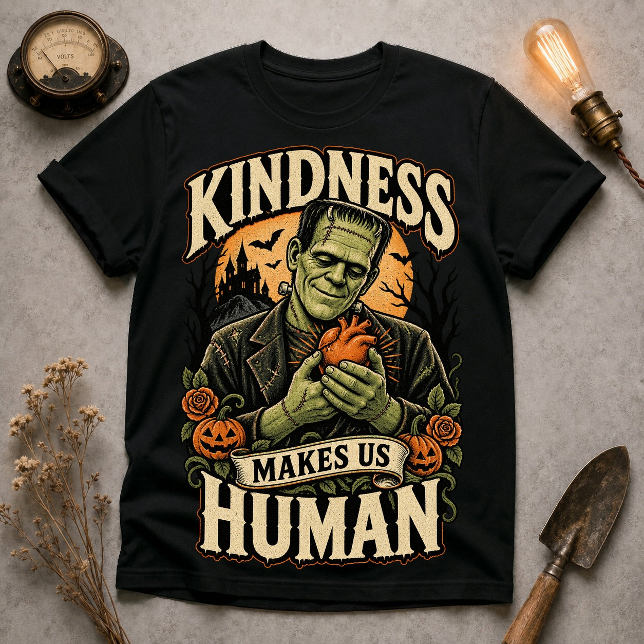 Makes Us Human T-shirt - Black - Brooke & Belle