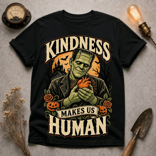 Makes Us Human T-shirt - Black - Brooke & Belle
