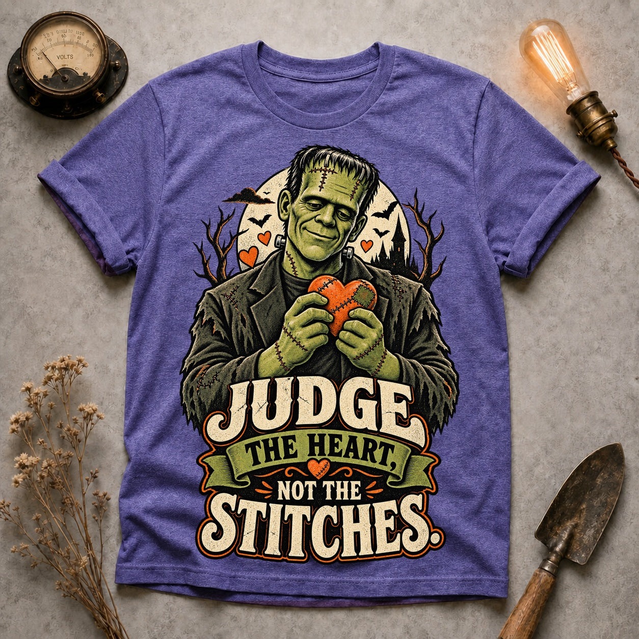 Judge The Heart T-shirt - Heather Purple - Brooke & Belle
