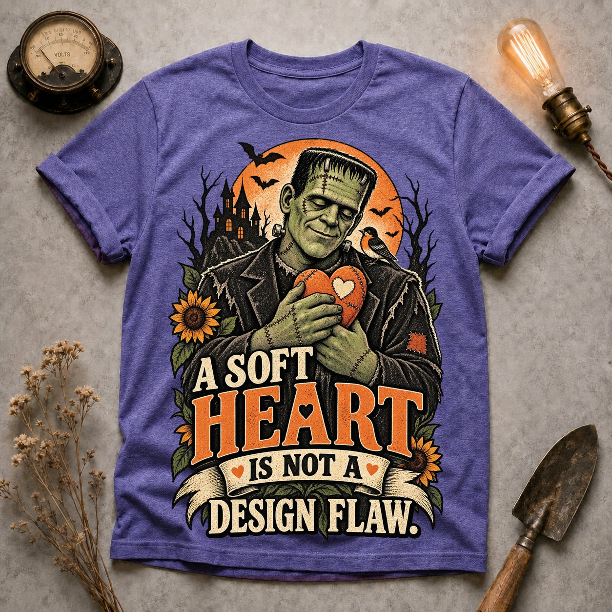 Not A Design Flaw T-shirt - Heather Purple - Brooke & Belle