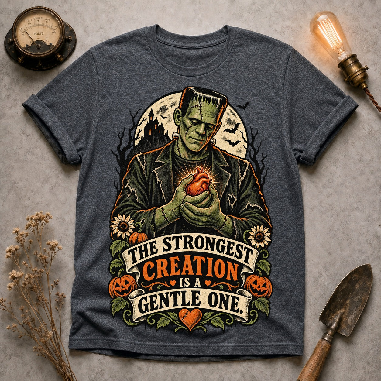 Gentle Creation T-shirt - Dark Heather - Brooke & Belle