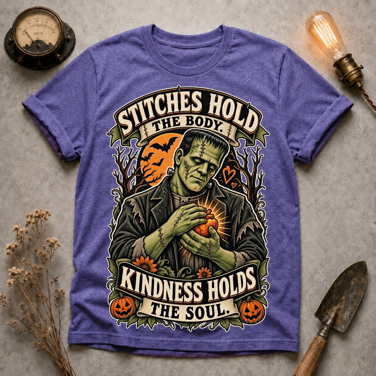 Kindness Holds The Soul T-shirt - Heather Purple - Brooke & Belle