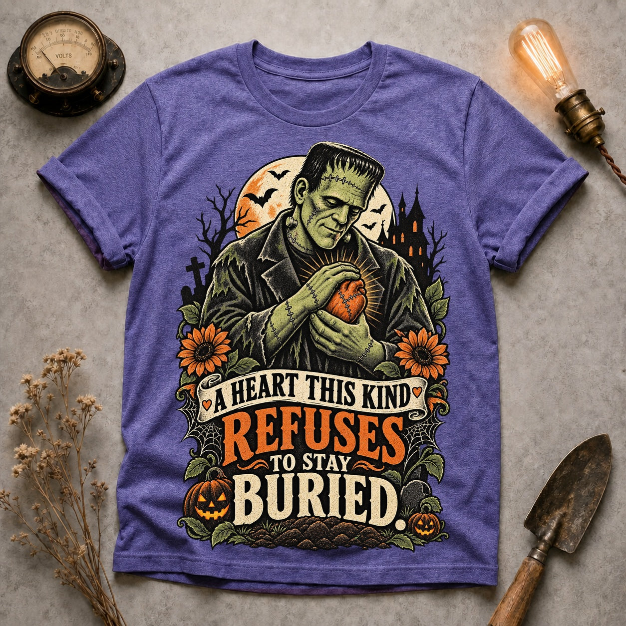 Refuses To Stay Buried T-shirt - Heather Purple - Brooke & Belle