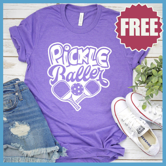 Pickle Baller T-Shirt White Design Edition (FREE)