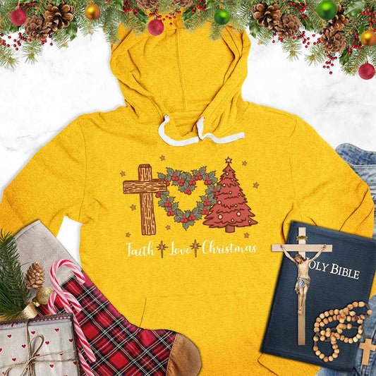 Faith Love Christmas Colored Edition Hoodie - Brooke & Belle