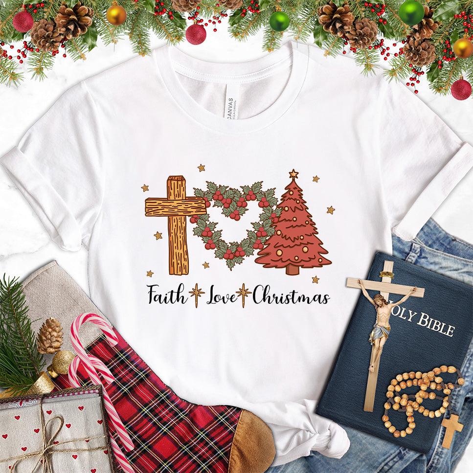 Faith Love Christmas Colored Edition T-Shirt - Brooke & Belle