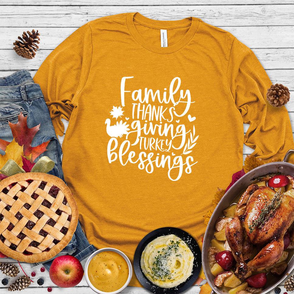 Family Thanksgiving Turkey Blessings Long Sleeves - Brooke & Belle
