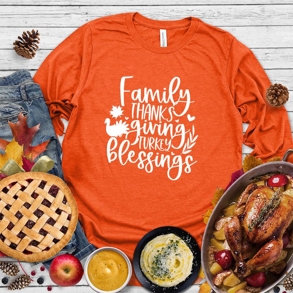 Family Thanksgiving Turkey Blessings Long Sleeves - Brooke & Belle