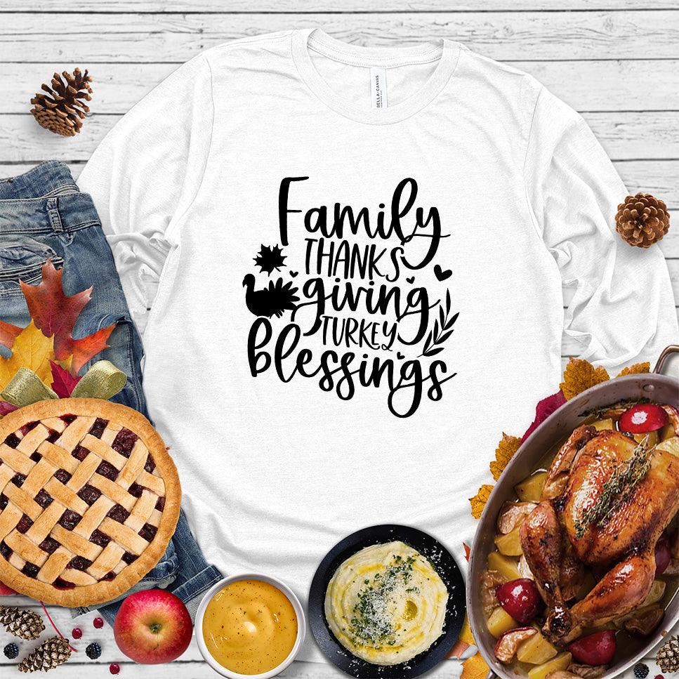Family Thanksgiving Turkey Blessings Long Sleeves - Brooke & Belle